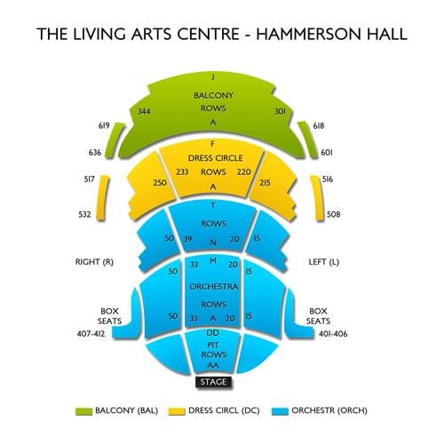 ম্যাপ অফ লিভিং আর্টস সেন্টার Hammerson হল