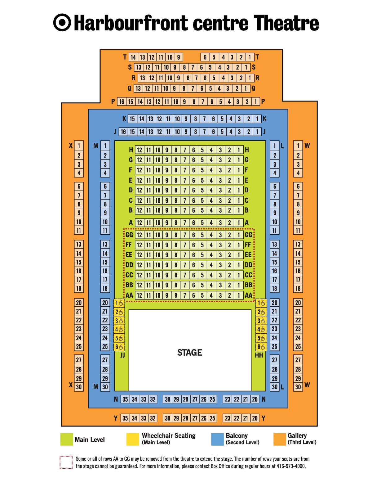 মানচিত্র Harbourfront সেন্টার থিয়েটার