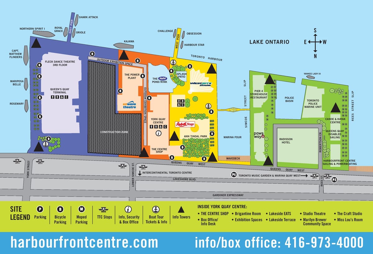 মানচিত্র Harbourfront সেন্টার