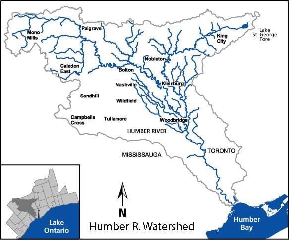 মানচিত্র এর Humber নদী