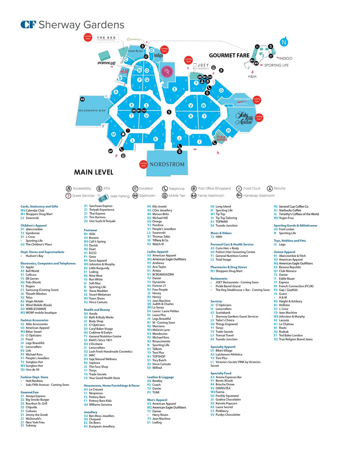 মানচিত্র Sherway বাগান