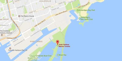 মানচিত্র বাইরের harbour marina টরন্টো