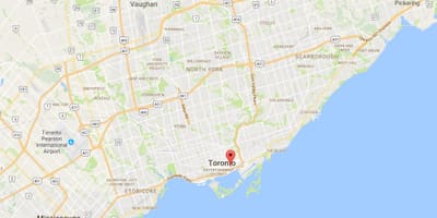মানচিত্র এর সেন্ট লরেন্স জেলা টরন্টো