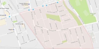 মানচিত্র এর Carleton Village আশপাশ টরন্টো