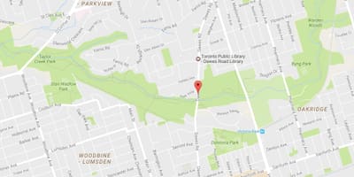 মানচিত্র Dawes road, Toronto