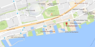 মানচিত্র Harbourfront আশপাশ টরন্টো