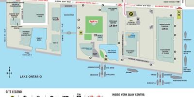 মানচিত্র Harbourfront সেন্টার টরন্টো
