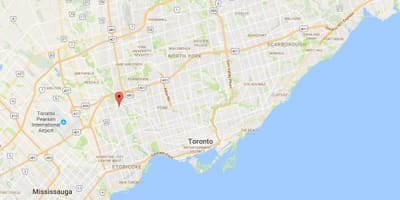মানচিত্র এর Humber Heights – Westmount জেলা টরন্টো