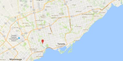 Map of Old Mill আশপাশ টরন্টো