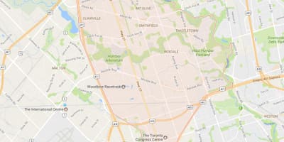 মানচিত্র এর Rexdale আশপাশ টরন্টো