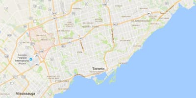 মানচিত্র এর Rexdale জেলা টরন্টো