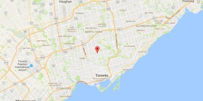 মানচিত্র Yonge এবং Eglinton জেলা টরন্টো