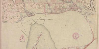মানচিত্র ভূমি ইয়র্ক, টরন্টো 1787-1884